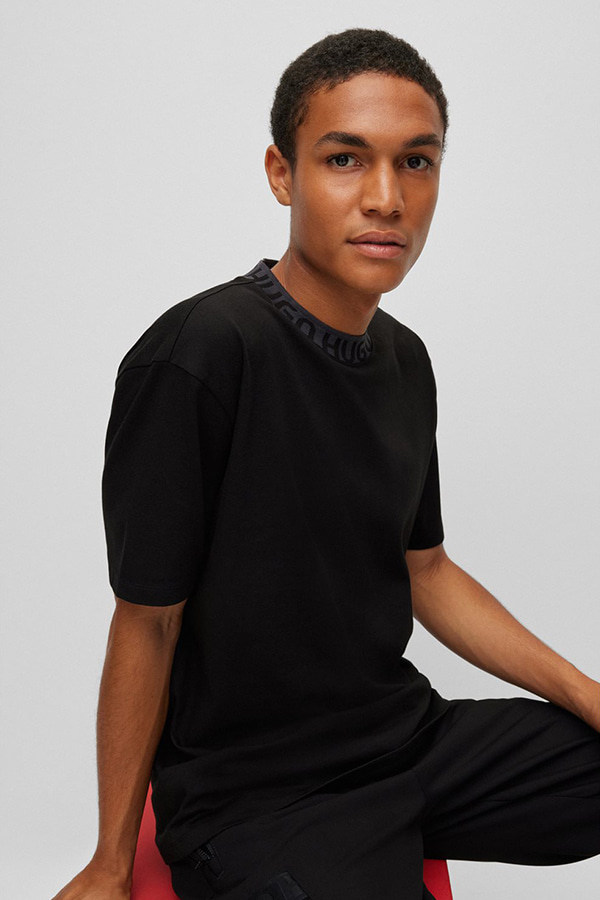 T-SHIRT HUGO - 001 BLACK